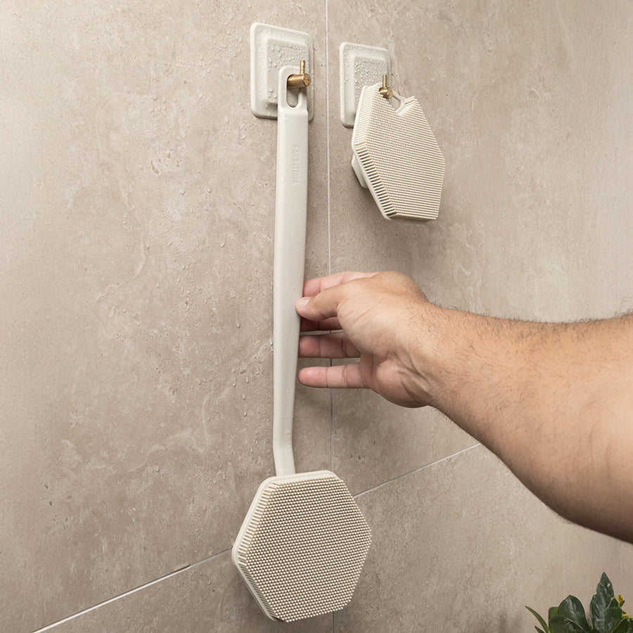 The Arnold Shower Hook Sand (2 Pack)
