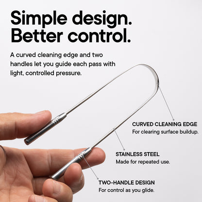 Stainless Steel Tongue Scraper (2 Pack)