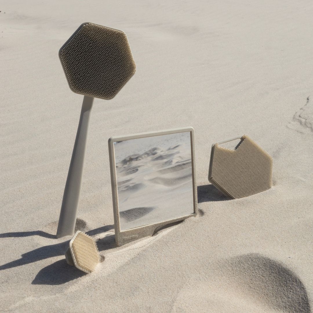 The Oliver Shower Mirror Sand