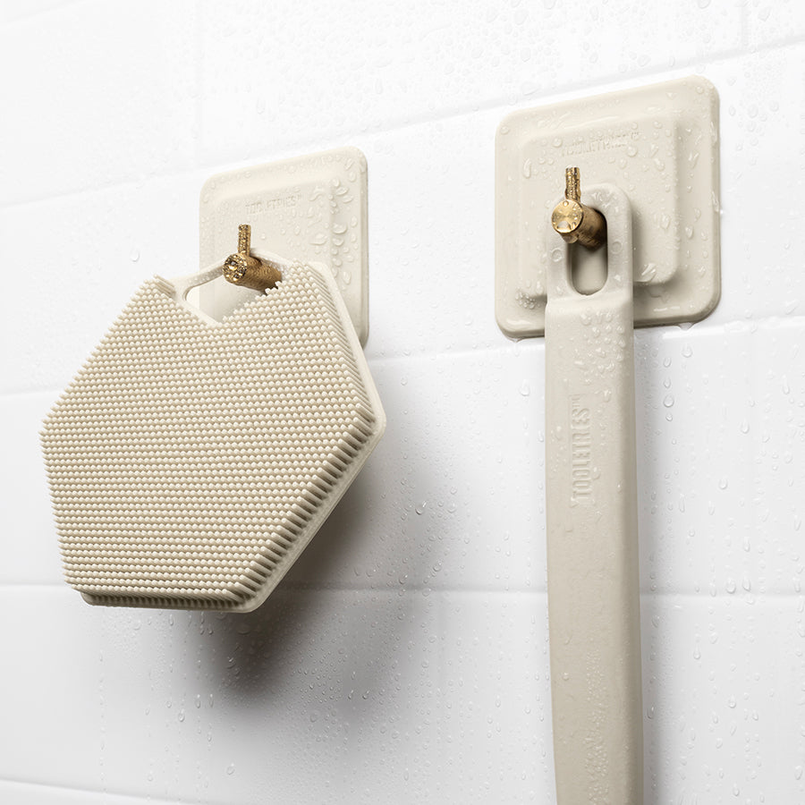 The Arnold Shower Hook Sand (2 Pack)