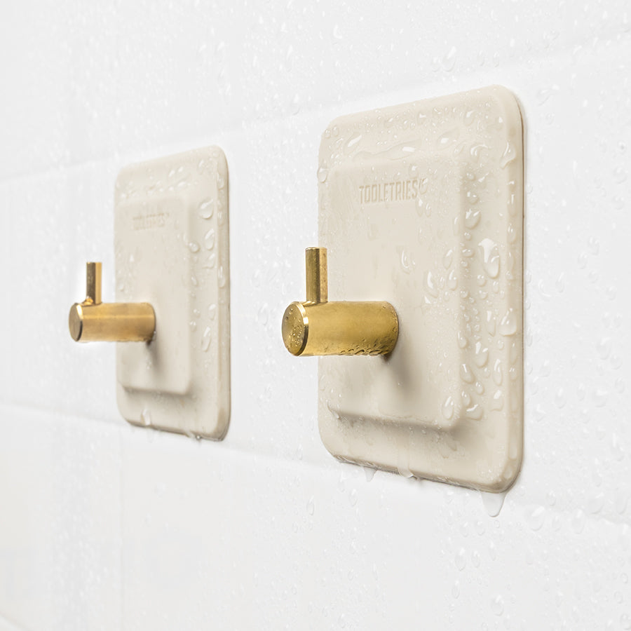 The Arnold Shower Hook Sand (2 Pack)