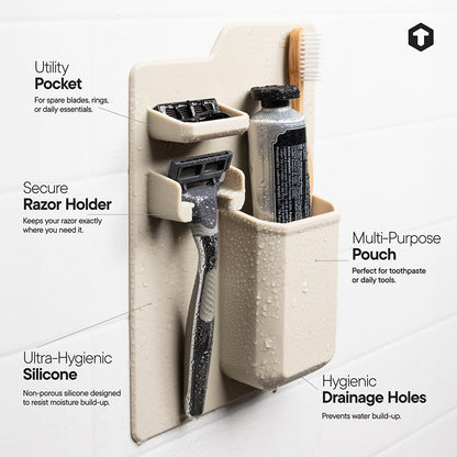 Harvey Toothbrush & Razor Holder Sand